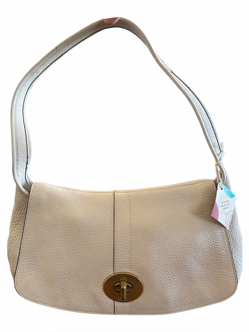 Coach Vintage Y2K Authenticated Ergo Flap Pebbled Leather Shoulder Bag 11614